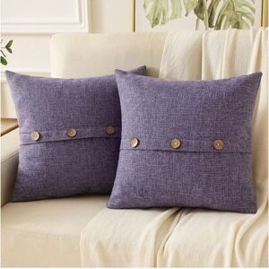 Futei Pillow‎ Covers 20x20 Lavender Decorative Throw